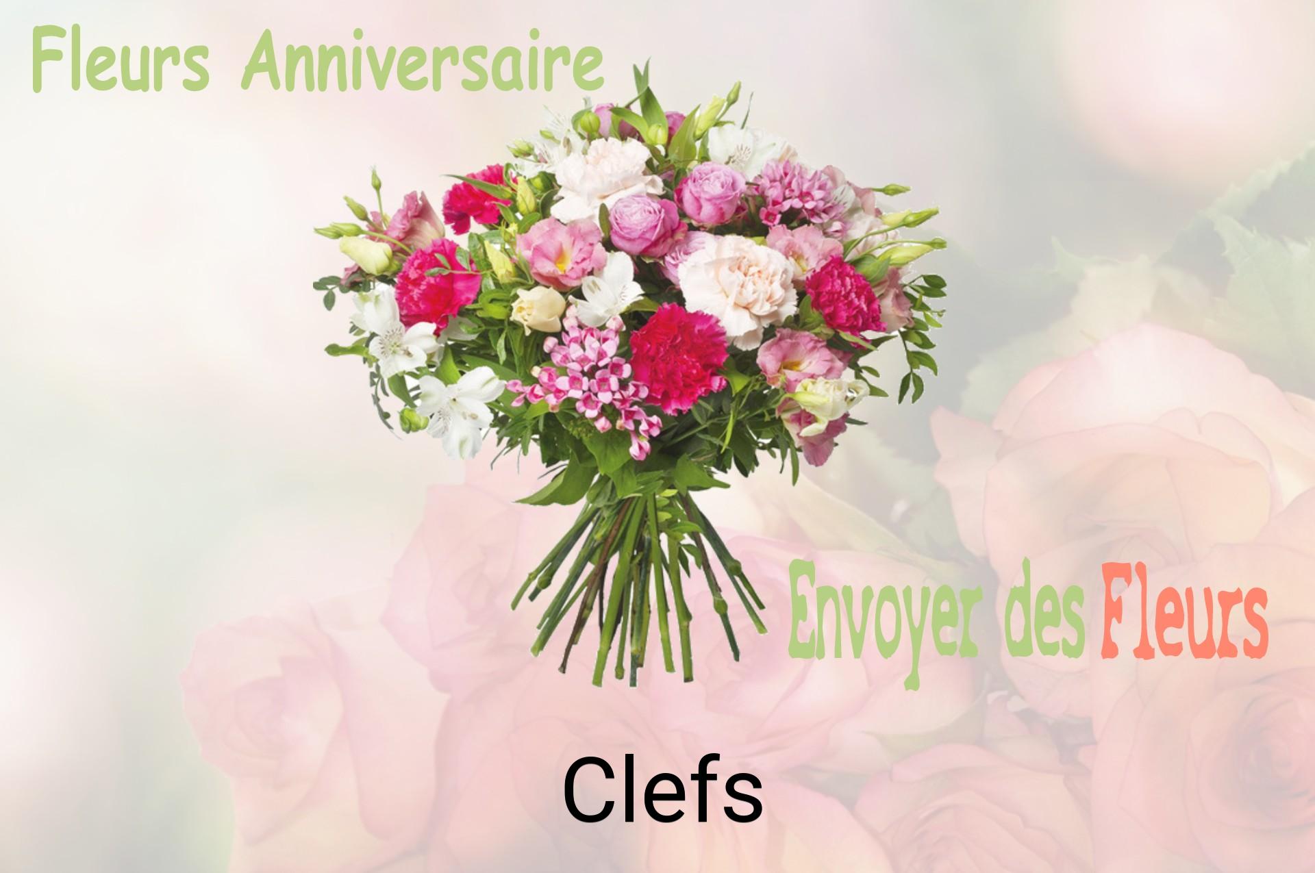Bouquet de fleurs d’anniversaire livré à Clefs